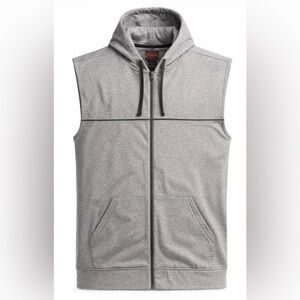 NWT The Foundry Supply Co. Hooded Zipper Vest Big & Tall Size 3XLT Gray